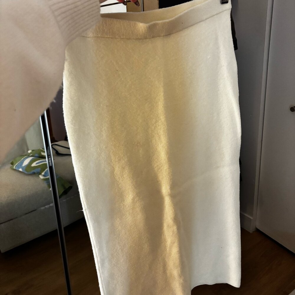White skirt
